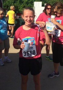 Congrats Erin for taking 3rd in the 14 and under category for the Firecracker Run 10K!