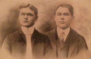 Pappy is on the right, his brother Harry is on the left.  I can definitely see the family resemblance with my Grandpa Long and his dad.